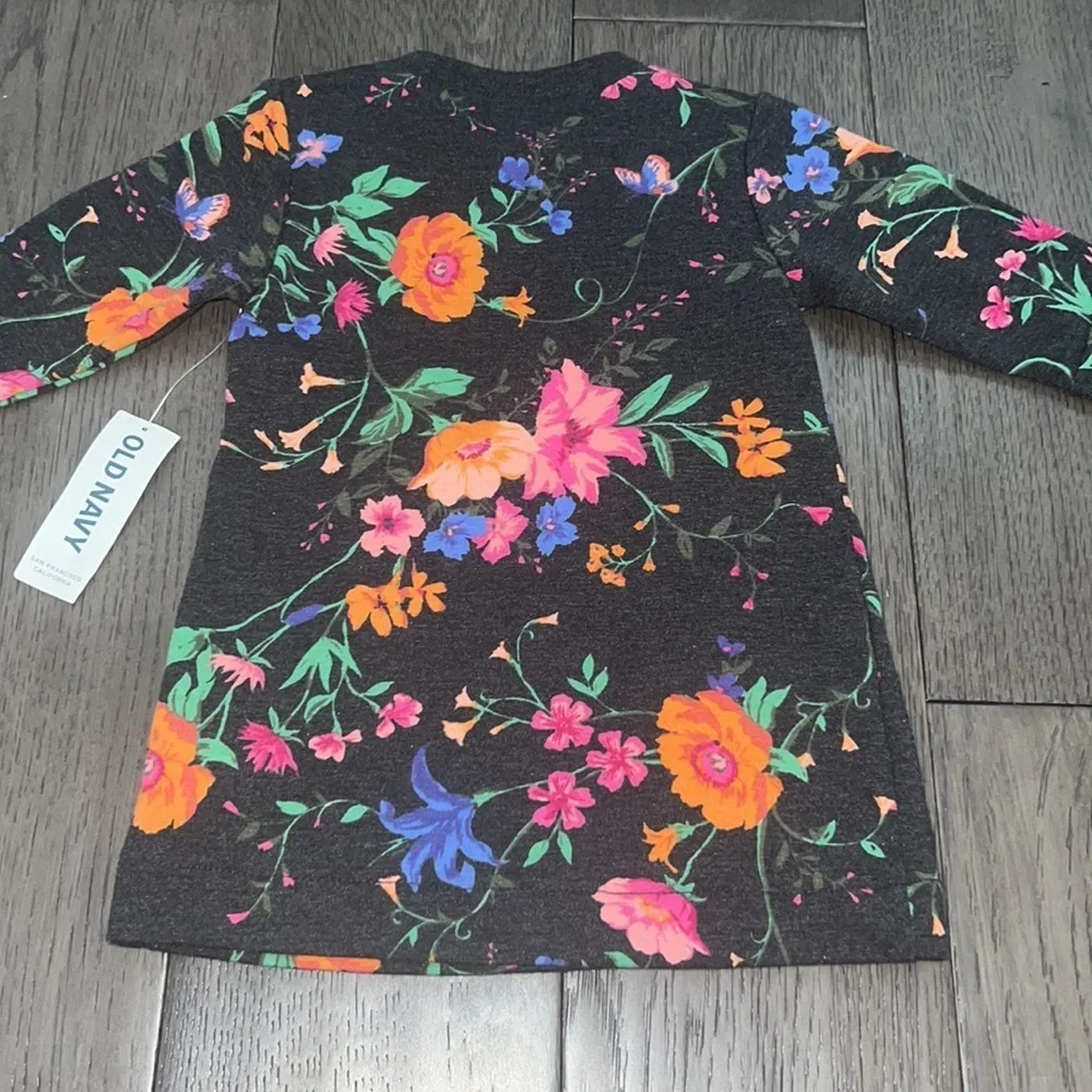 NWT Old Navy Infant Long sleeve floral sweater dress